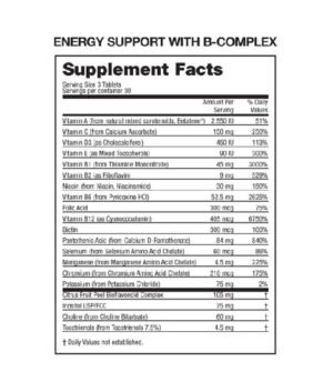Energy Support VitaMedica Drug Facts