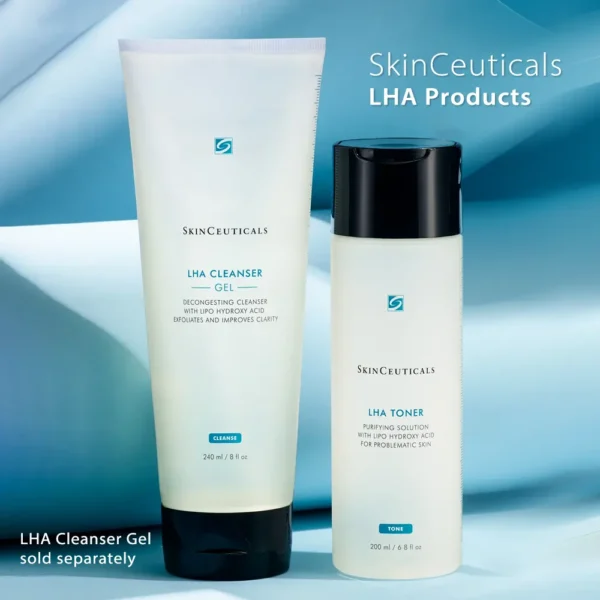 SkinCeuticals LHA Toner and LHA Cleanser bottles