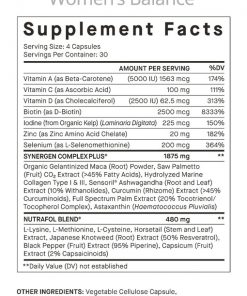 Nutrafol Supplement Label