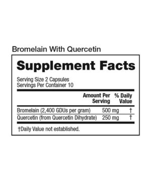 Bromelain Supplement Facts image