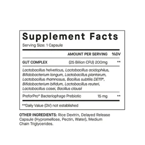 Nutrafol Hairbiotic MD probiotics supplement facts