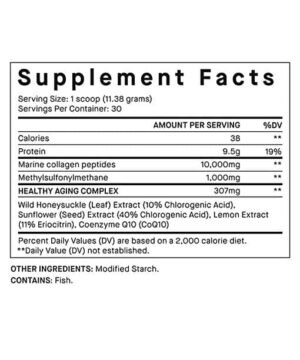 Nutrafol Collagen Infusion Supplement Facts