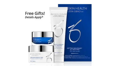 Getting Skin Ready ZO program, free with purchase promo